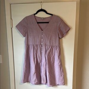 Madewell Linen Button Down Dress